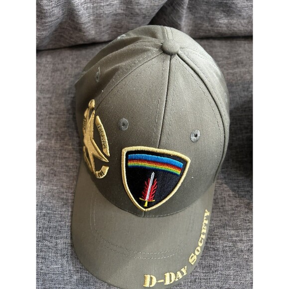 D-Day Society National D-Day Memorial Green Embroidered Hat Cap World War II New - Picture 4 of 5